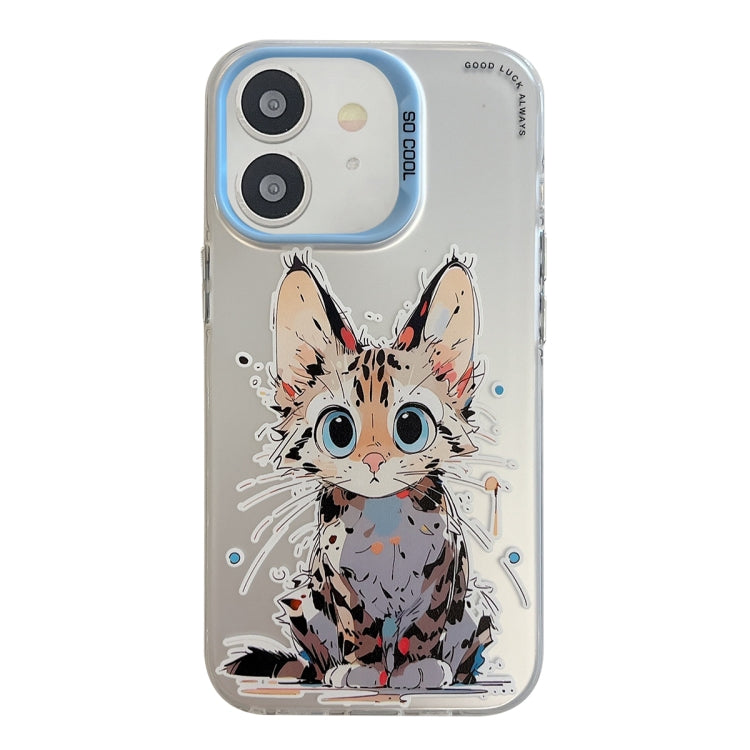 Serie di dipinti a olio con motivo animale PC + custodia per telefono in TPU, For iPhone 12