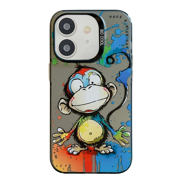 Serie di dipinti a olio con motivo animale PC + custodia per telefono in TPU, For iPhone 12