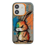 Serie di dipinti a olio con motivo animale PC + custodia per telefono in TPU, For iPhone 12