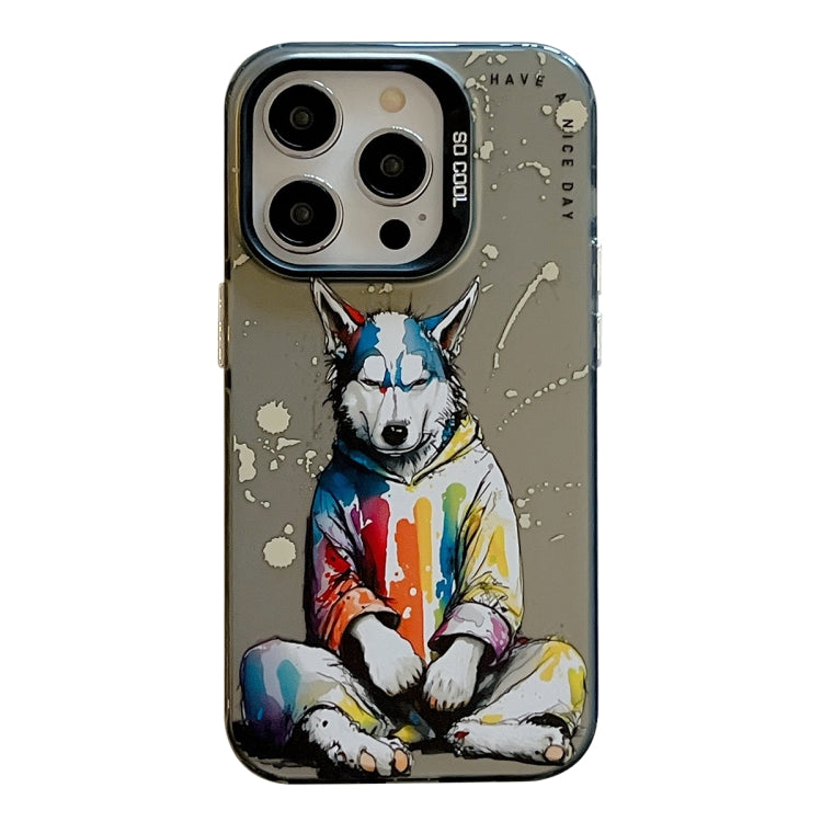 Serie di dipinti a olio con motivo animale PC + custodia per telefono in TPU, For iPhone 12 Pro Max