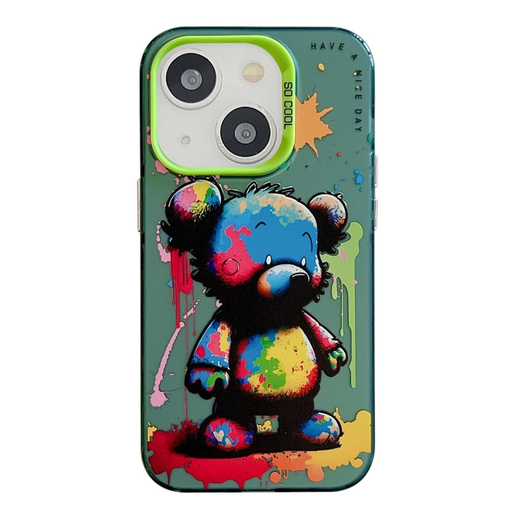 Serie di dipinti a olio con motivo animale PC + custodia per telefono in TPU, For iPhone 13