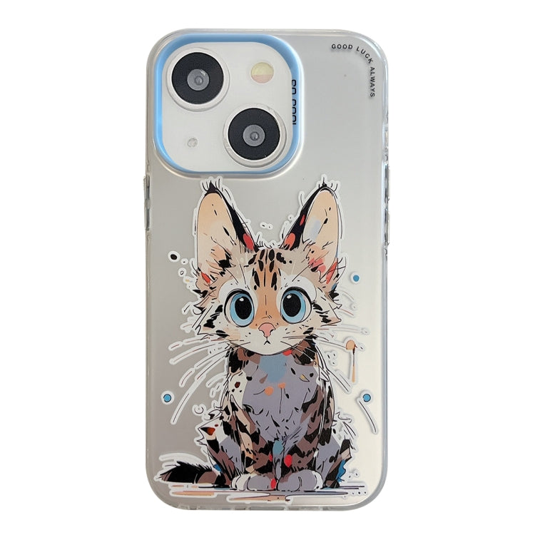 Serie di dipinti a olio con motivo animale PC + custodia per telefono in TPU, For iPhone 13