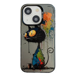 Serie di dipinti a olio con motivo animale PC + custodia per telefono in TPU, For iPhone 13