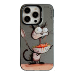 Serie di dipinti a olio con motivo animale PC + custodia per telefono in TPU, For iPhone 13 Pro
