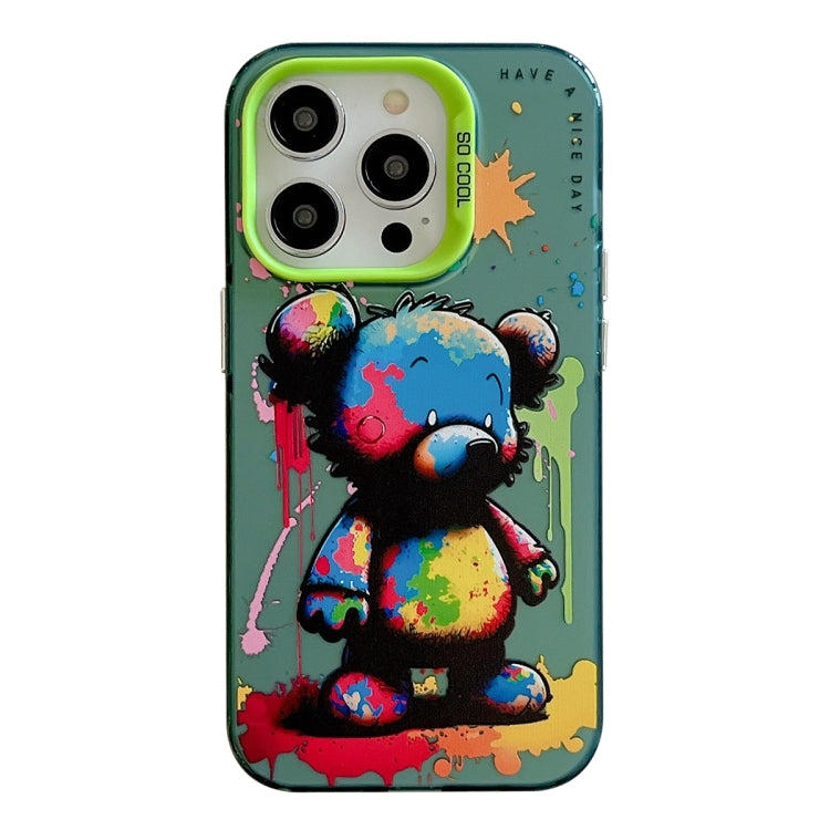 Serie di dipinti a olio con motivo animale PC + custodia per telefono in TPU, For iPhone 13 Pro