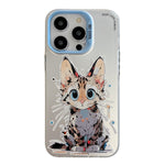 Serie di dipinti a olio con motivo animale PC + custodia per telefono in TPU, For iPhone 13 Pro Max
