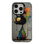 Serie di dipinti a olio con motivo animale PC + custodia per telefono in TPU, For iPhone 13 Pro Max