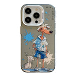 Serie di dipinti a olio con motivo animale PC + custodia per telefono in TPU, For iPhone 13 Pro Max