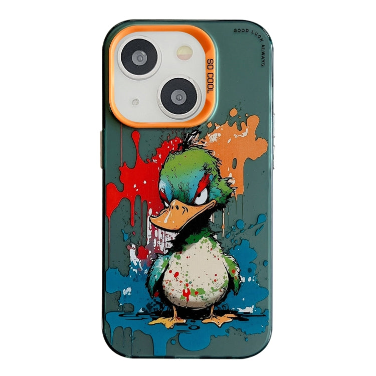 Serie di dipinti a olio con motivo animale PC + custodia per telefono in TPU, For iPhone 14