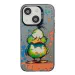 Serie di dipinti a olio con motivo animale PC + custodia per telefono in TPU, For iPhone 14
