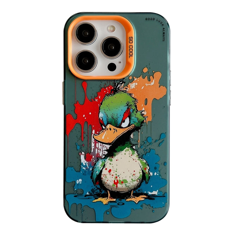 Serie di dipinti a olio con motivo animale PC + custodia per telefono in TPU, For iPhone 14 Pro