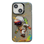 Serie di dipinti a olio con motivo animale PC + custodia per telefono in TPU, For iPhone 15