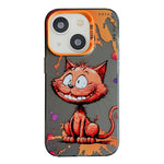 Serie di dipinti a olio con motivo animale PC + custodia per telefono in TPU, For iPhone 15 Plus