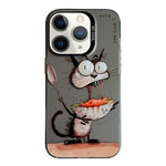 Serie di dipinti a olio con motivo animale PC + custodia per telefono in TPU, For iPhone 11 Pro Max