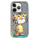 Serie di dipinti a olio con motivo animale PC + custodia per telefono in TPU, For iPhone 11 Pro Max