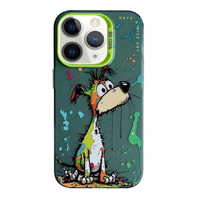 Serie di dipinti a olio con motivo animale PC + custodia per telefono in TPU, For iPhone 11 Pro Max