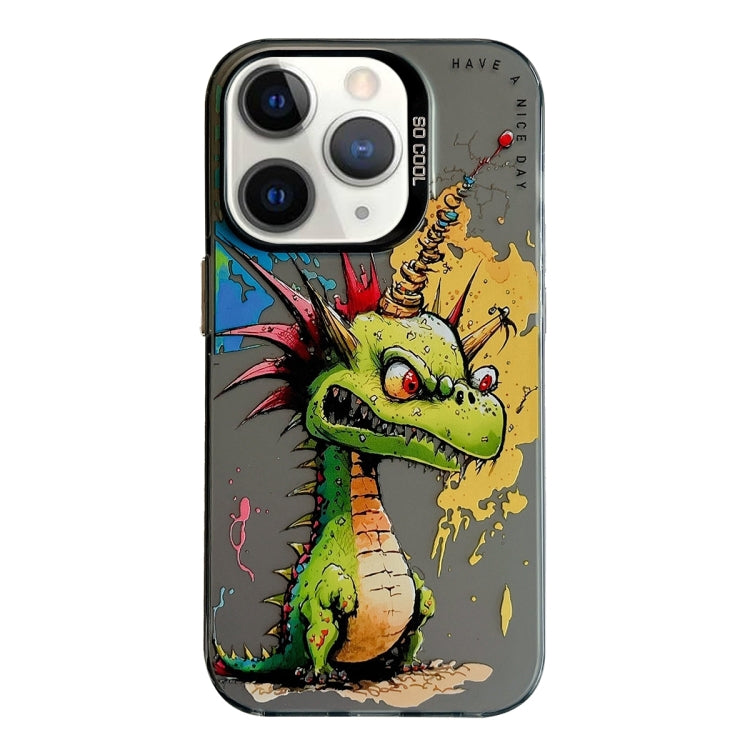 Serie di dipinti a olio con motivo animale PC + custodia per telefono in TPU, For iPhone 11 Pro Max