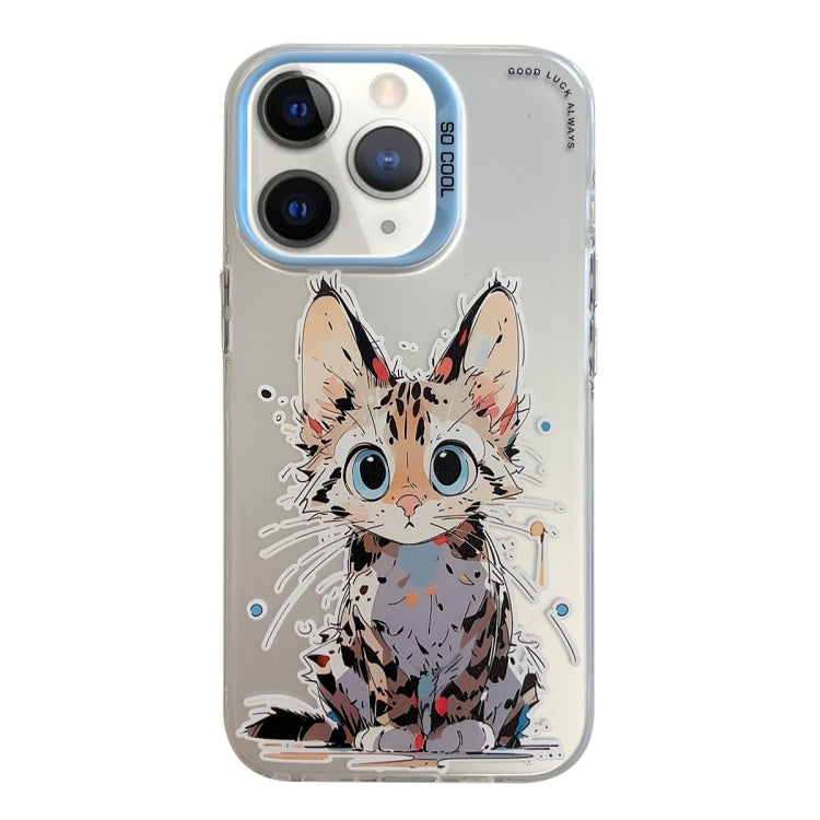 Serie di dipinti a olio con motivo animale PC + custodia per telefono in TPU, For iPhone 11 Pro Max
