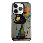 Serie di dipinti a olio con motivo animale PC + custodia per telefono in TPU, For iPhone 11 Pro Max