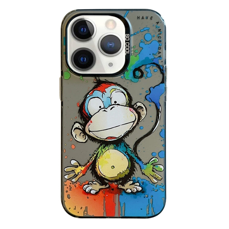 Serie di dipinti a olio con motivo animale PC + custodia per telefono in TPU, For iPhone 11 Pro Max