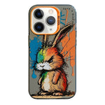 Serie di dipinti a olio con motivo animale PC + custodia per telefono in TPU, For iPhone 11 Pro Max