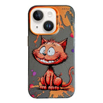 Serie di dipinti a olio con motivo animale PC + custodia per telefono in TPU, For iPhone 14 Plus