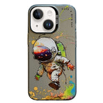 Serie di dipinti a olio con motivo animale PC + custodia per telefono in TPU, For iPhone 14 Plus