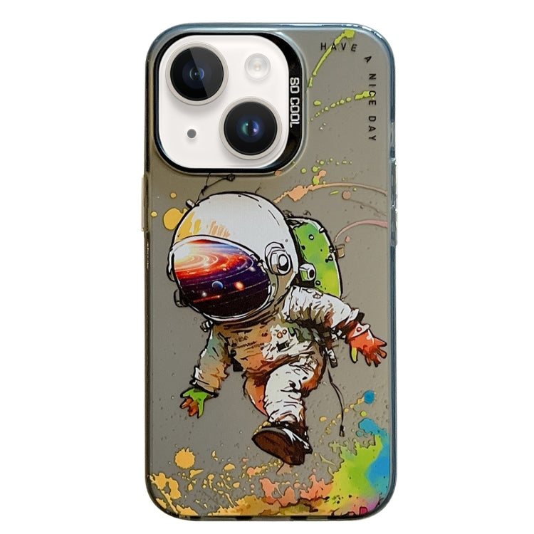 Serie di dipinti a olio con motivo animale PC + custodia per telefono in TPU, For iPhone 14 Plus