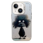 Serie di dipinti a olio con motivo animale PC + custodia per telefono in TPU, For iPhone 14 Plus