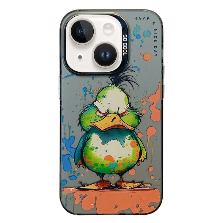 Serie di dipinti a olio con motivo animale PC + custodia per telefono in TPU, For iPhone 14 Plus