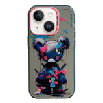 Serie di dipinti a olio con motivo animale PC + custodia per telefono in TPU, For iPhone 14 Plus