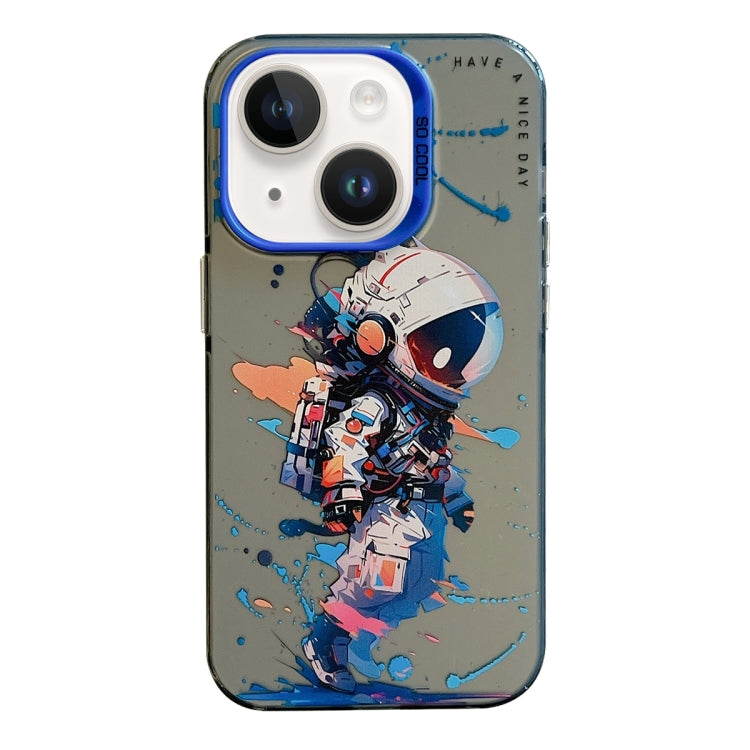 Serie di dipinti a olio con motivo animale PC + custodia per telefono in TPU, For iPhone 14 Plus
