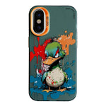 Serie di dipinti a olio con motivo animale PC + custodia per telefono in TPU, For iPhone X / XS