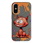 Serie di dipinti a olio con motivo animale PC + custodia per telefono in TPU, For iPhone X / XS