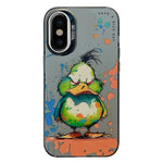 Serie di dipinti a olio con motivo animale PC + custodia per telefono in TPU, For iPhone X / XS