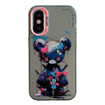 Serie di dipinti a olio con motivo animale PC + custodia per telefono in TPU, For iPhone X / XS