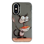 Serie di dipinti a olio con motivo animale PC + custodia per telefono in TPU, For iPhone XS Max
