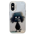 Serie di dipinti a olio con motivo animale PC + custodia per telefono in TPU, For iPhone XS Max