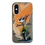 Serie di dipinti a olio con motivo animale PC + custodia per telefono in TPU, For iPhone XS Max