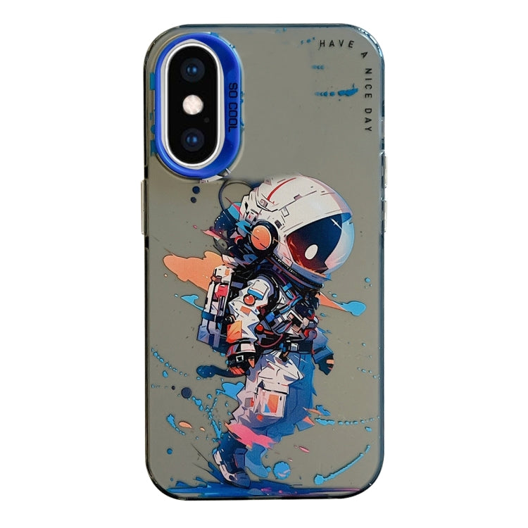 Serie di dipinti a olio con motivo animale PC + custodia per telefono in TPU, For iPhone XS Max