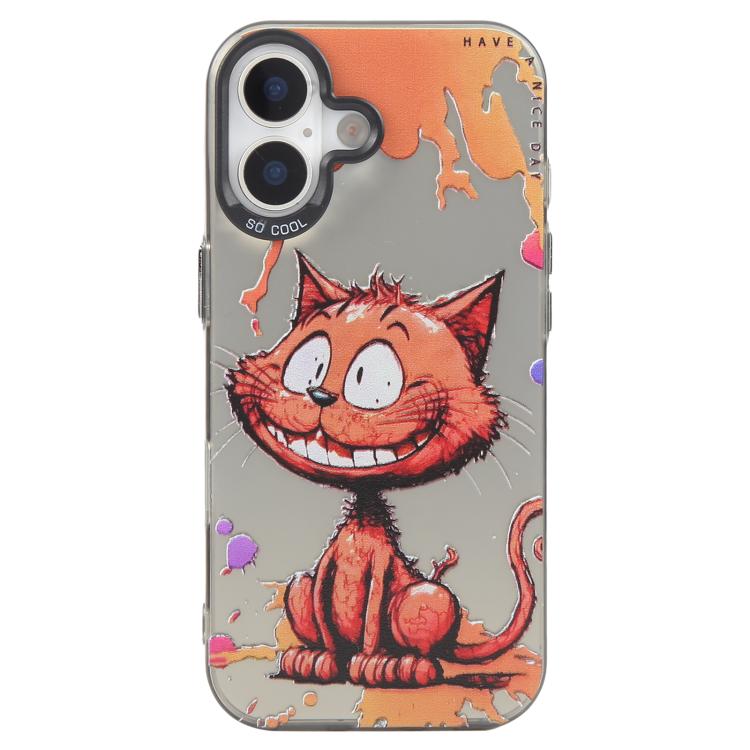 Serie di dipinti a olio con motivo animale PC + custodia per telefono in TPU, For iPhone 16 Plus