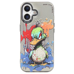 Serie di dipinti a olio con motivo animale PC + custodia per telefono in TPU, For iPhone 16