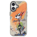 Serie di dipinti a olio con motivo animale PC + custodia per telefono in TPU, For iPhone 16