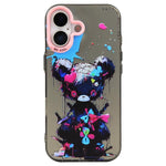 Serie di dipinti a olio con motivo animale PC + custodia per telefono in TPU, For iPhone 16
