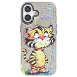 Serie di dipinti a olio con motivo animale PC + custodia per telefono in TPU, For iPhone 17