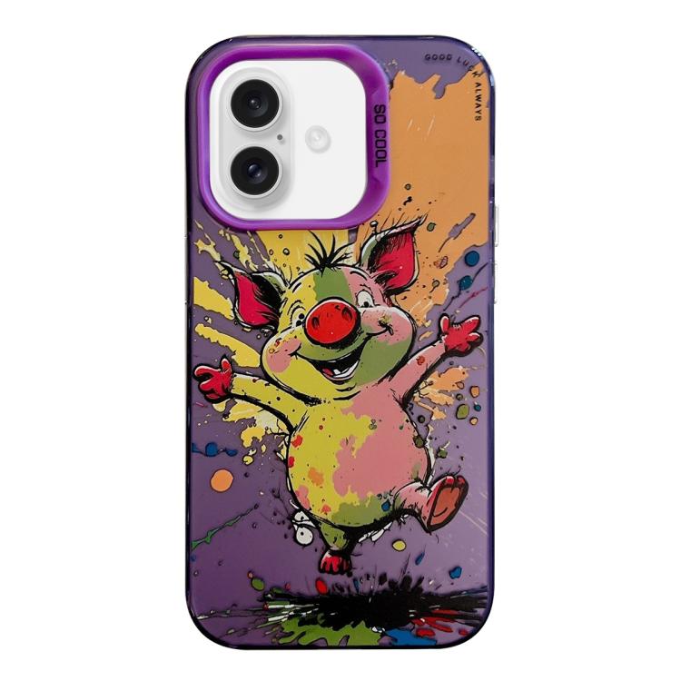 Serie di dipinti a olio con motivo animale PC + custodia per telefono in TPU, For iPhone Air