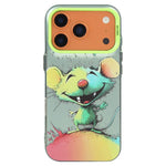 Serie di dipinti a olio con motivo animale PC + custodia per telefono in TPU, For iPhone 17 Pro