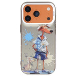 Serie di dipinti a olio con motivo animale PC + custodia per telefono in TPU, For iPhone 17 Pro