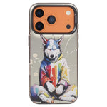 Serie di dipinti a olio con motivo animale PC + custodia per telefono in TPU, For iPhone 17 Pro Max