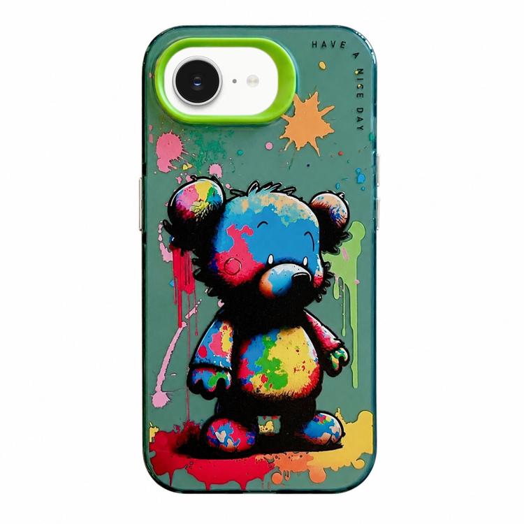 Serie di dipinti a olio con motivo animale PC + custodia per telefono in TPU, For iPhone 17e / 16e